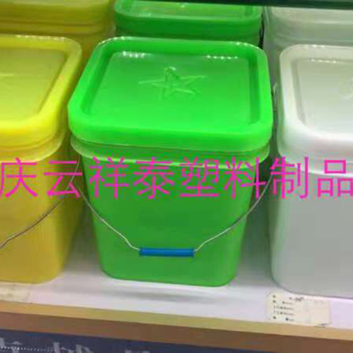 20公斤化肥塑料桶，多種顏色可供廠家挑選20升方形塑料桶